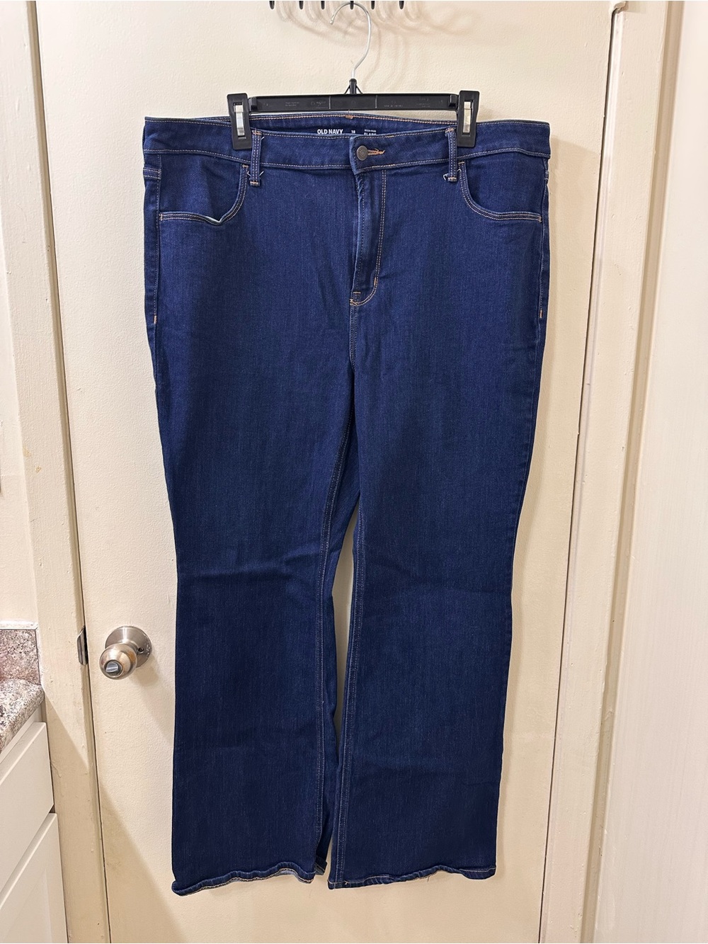 Old Navy Women's Dark Blue Flare Jeans